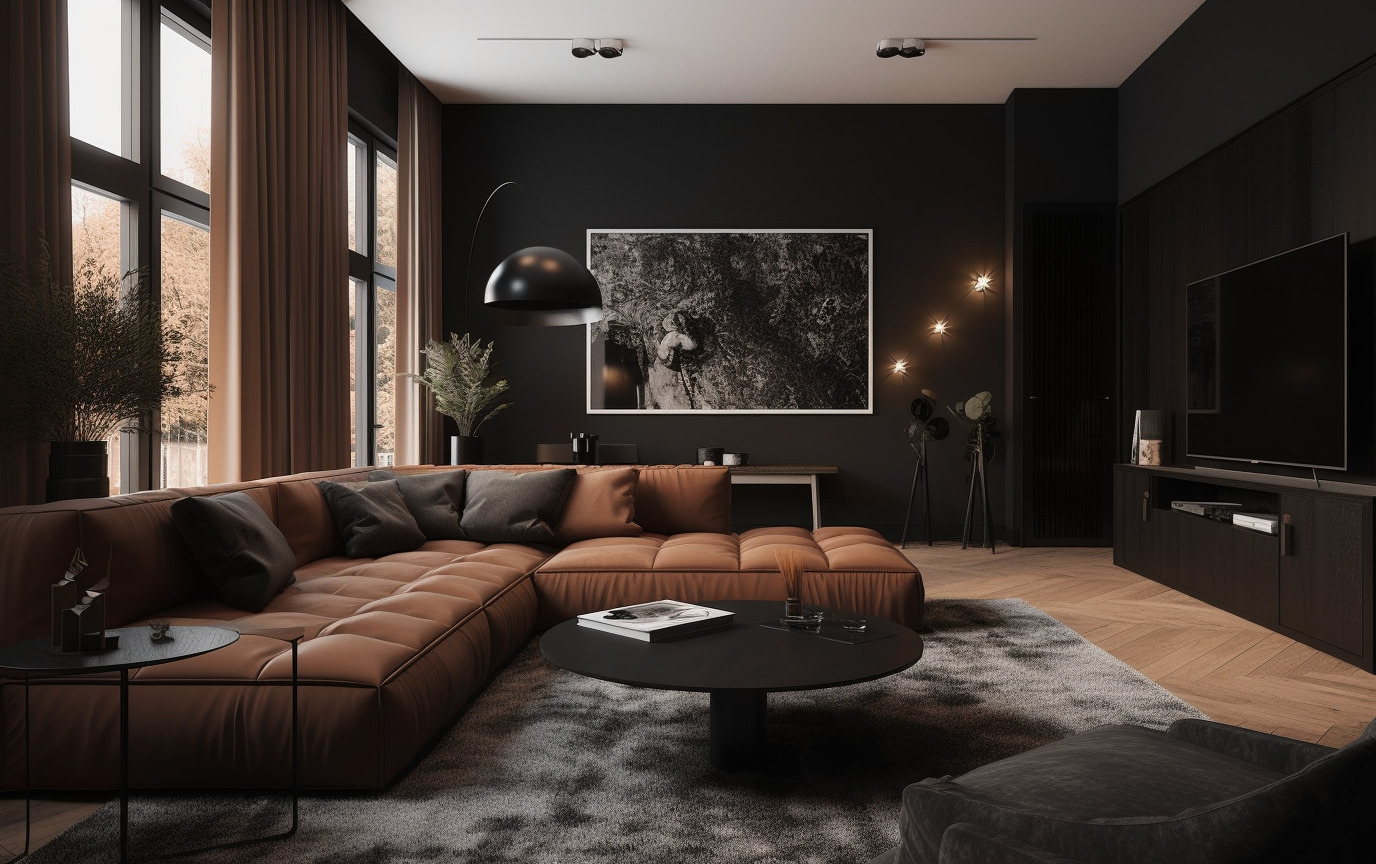 Stunning Black and Brown Living Room Ideas Get Behind the Scenes