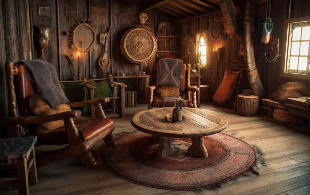 Viking Living Room Decor Traditional