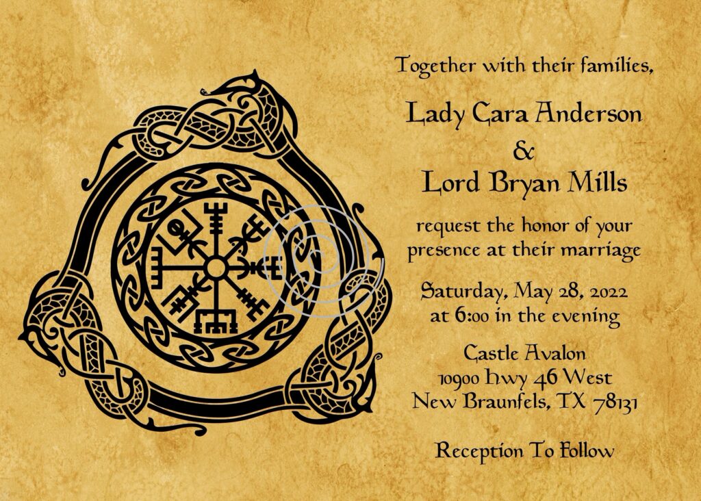 Invitations With Viking Party Decorations