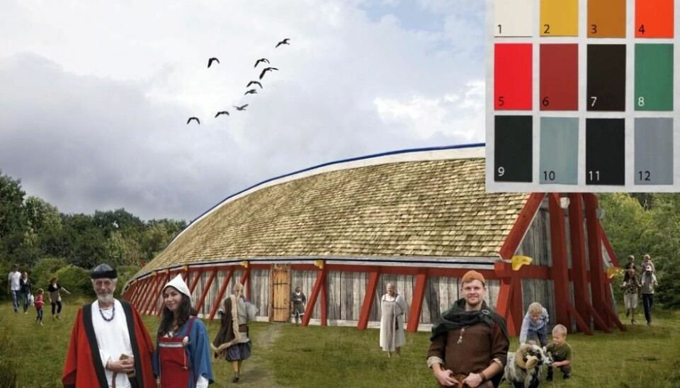 Colors like dark green, chocolate, and burnt orange are common in traditional Viking furnishings