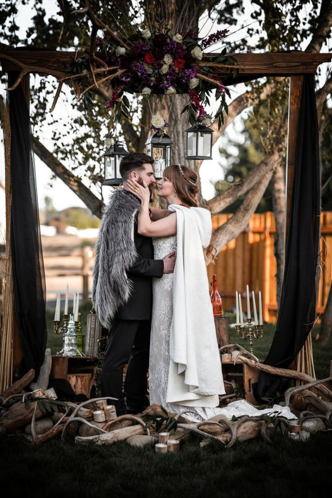 Combining Natural, Earthy Tones Like White Or Beige With Traditional Viking Hues