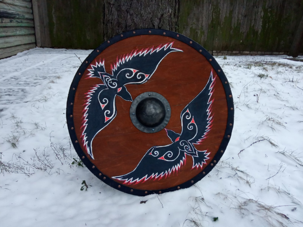 DIY Viking Shield Wall Art