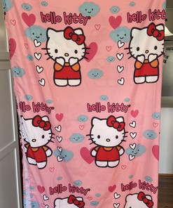 2013 Hello Kitty Standard Size Shower Curtain, Cute Bathroom Decor