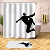 3D Black Spiderman Pose Shower Curtain - Bathroom Decor