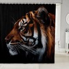 3D Tiger Wild Animals Heavy Fabric Bathroom Shower Curtain Home Decor