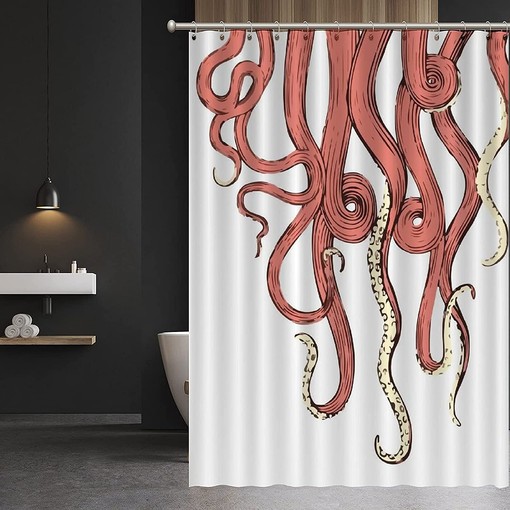 Add a Splash of the Ocean with Tentacles of Octopus Organisms Shower Curtain by ArogGeld - Image 3