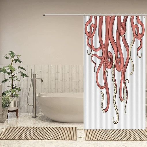 Add a Splash of the Ocean with Tentacles of Octopus Organisms Shower Curtain by ArogGeld - Image 4