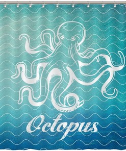 Add a Touch of Underwater World with Octopus Shower Curtain featuring Sea Animal by ArogGeld