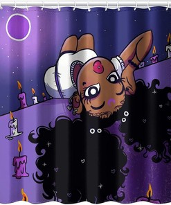 African American Black Girl Magic Waterproof Shower Curtain with Cute and Fun Design for Kids and Women Bathroom Decor
