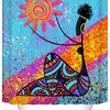 African Egyptian Woman Art Shower Curtain for Bathroom Decor