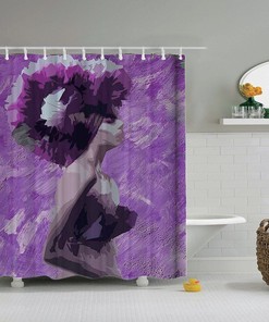 African Woman Art Print Shower Curtain