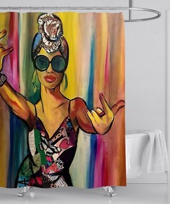 African Women Cute Decor Shower Curtain