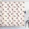 Alice in Wonderland Card Heart Shower Curtain, Multicolor Bathroom Decor