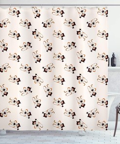 Alice in Wonderland Card Heart Shower Curtain, Multicolor Bathroom Decor