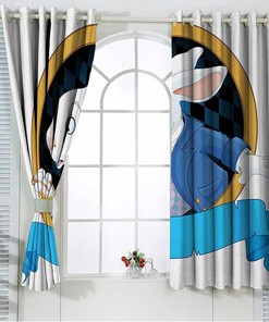 Alice in Wonderland Grommet Top Blackout Curtain Panel Window Treatment