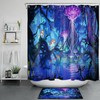 Alice in Wonderland Shower Curtain with Quote for Literary Bathroom Decor