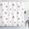 American Flag Motif 4th of July Shower Curtain Set for Patriotic Bathroom Decor
