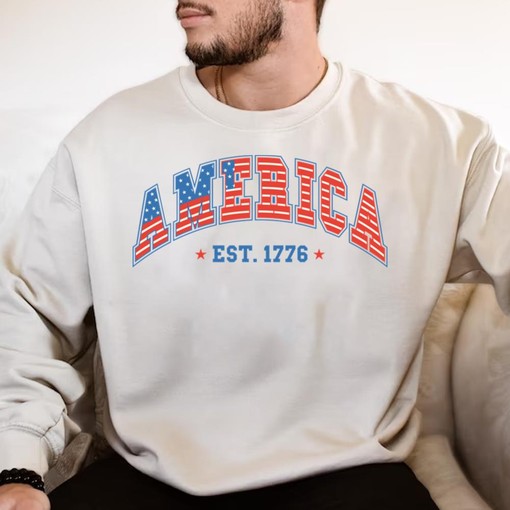 America's Founding Year 4th Of July Tee for Patriotic Celebrations