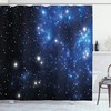Astronomy Constellation Space Theme Shower Curtain, Cloth Bathroom Decor