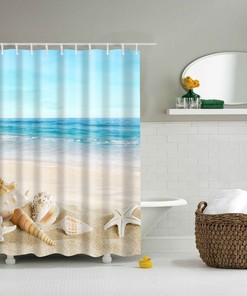 Beach Shells Shower Curtain for Your Nature-Inspired Bathroom Decor
