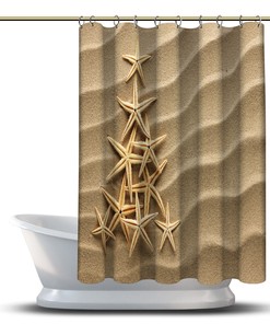 Beach Tree of Shells Shower Curtain for Your Coastal Bathroom Decor