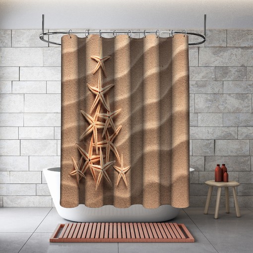 Beach Tree of Shells Shower Curtain for Your Coastal Bathroom Decor - Image 2
