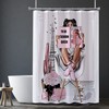 Beautiful African American Black Girl Shower Curtain for Bold and Empowering Bathroom Decor