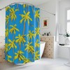 Beautiful Palm Trees Beach Shower Curtain for Modern Bathroom Decor