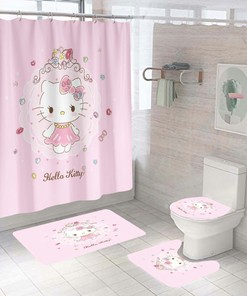 Black Cat Halloween Shower Curtain for Spooky Bathroom Decor