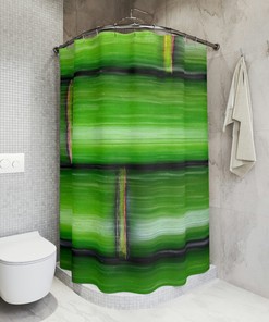 Bohemian Bamboo Art Shower Curtain for Home Decor - Make Your Bathroom Stylish and Trendy