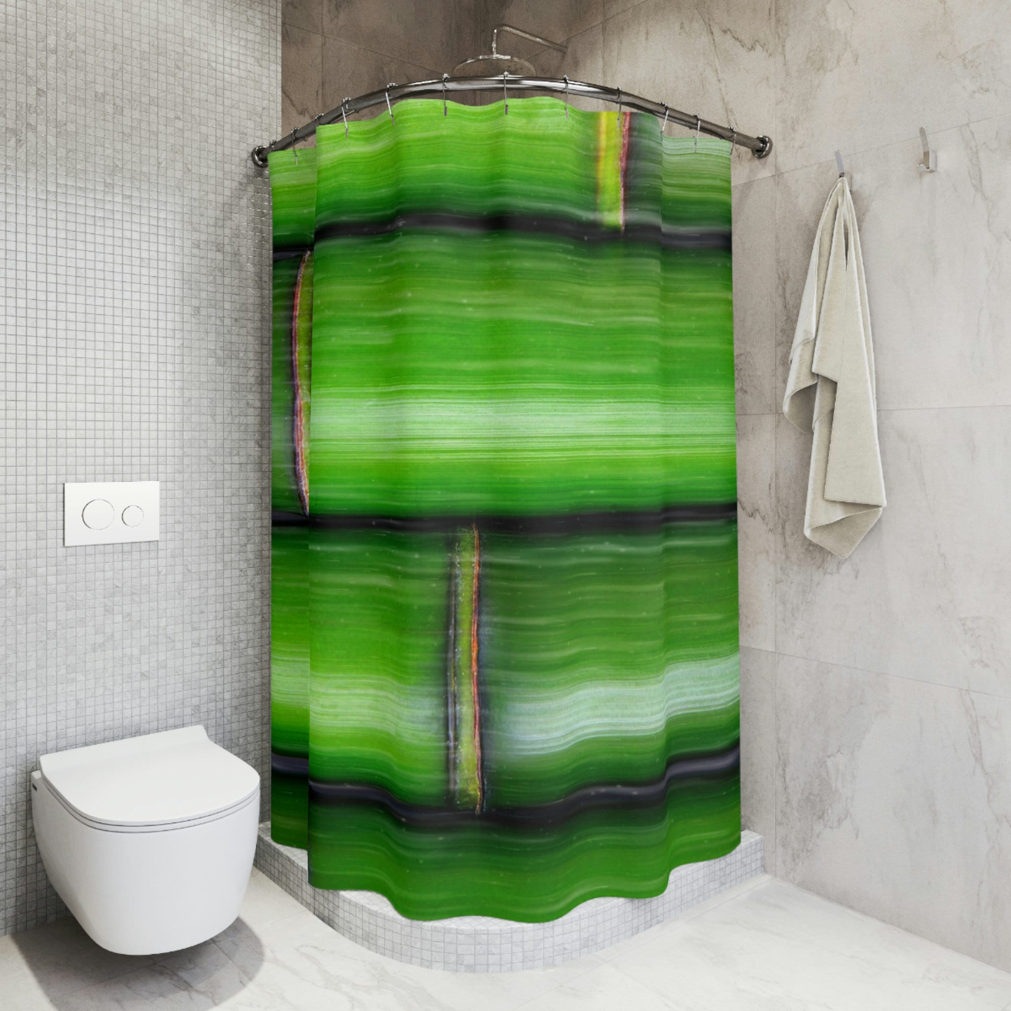 Bohemian Bamboo Art Shower Curtain for Home Decor - Make Your Bathroom Stylish and Trendy