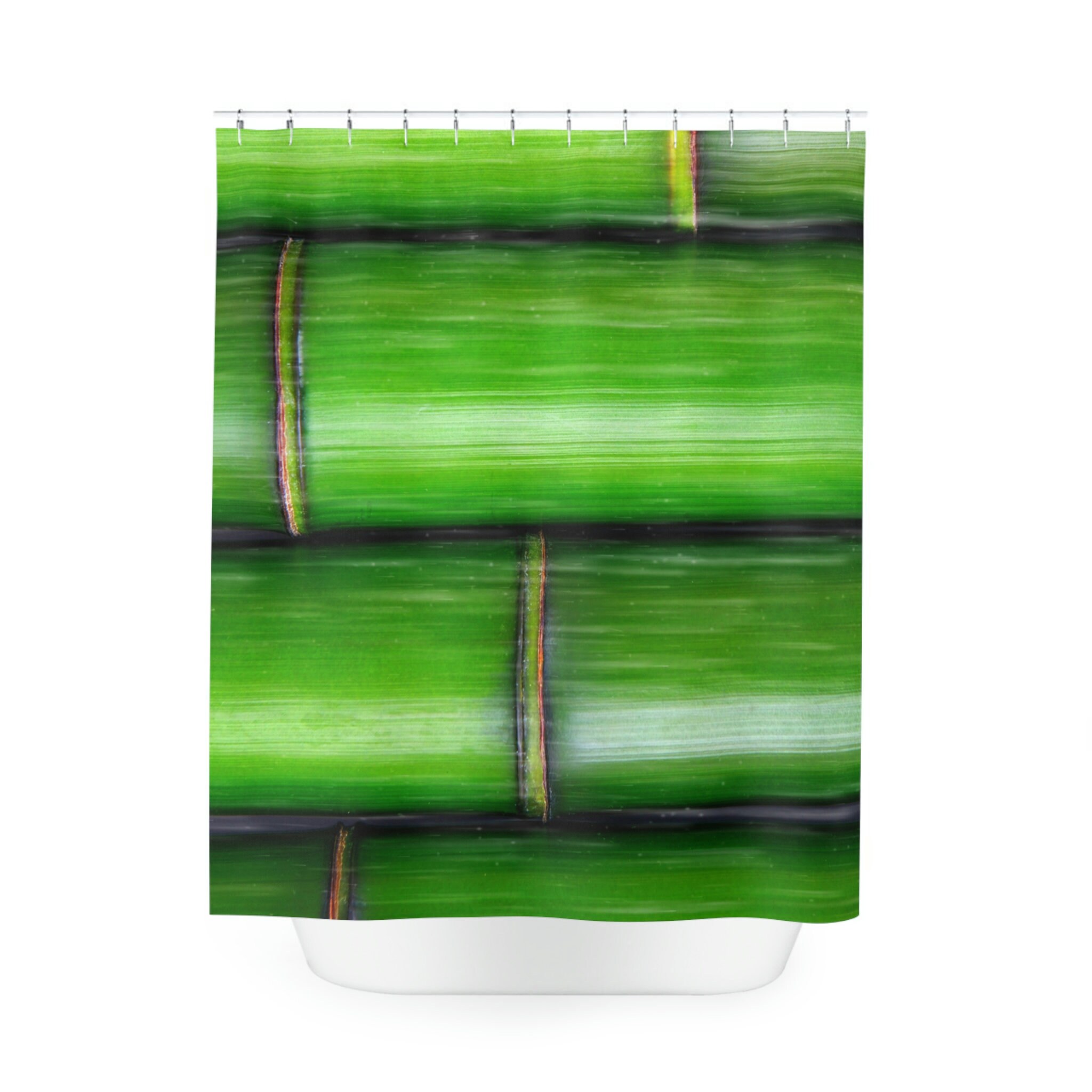 Bohemian Bamboo Art Shower Curtain for Home Decor - Make Your Bathroom Stylish and Trendy - Image 2