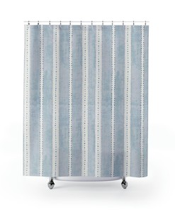 Boho Farmhouse Shower Curtain by Designer Print for Modern Bathroom Decor