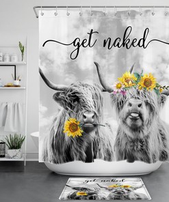 Botanical Floral Shower Curtain for Pink Bathroom Decor