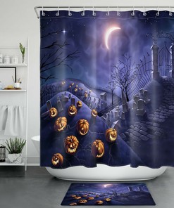 Central Asian Shepherd Dog Print Shower Curtain, Dog Bathroom Decor
