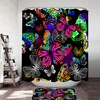 Colorful Butterflies Shower Curtain Bathroom Decor