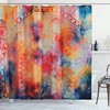 Colorful Mandala Flower Shower Curtain for Bohemia Bathroom Decor