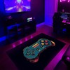 Custom Gaming Rug for Boys Room - Personalized Area Rugs for Game Room or Bedroom - Controller Design M19
