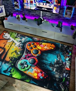Custom Gaming Rugs for Boys Room with Personalized Area Rug