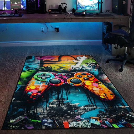 Custom Gaming Rugs for Boys Room with Personalized Area Rug - Image 2
