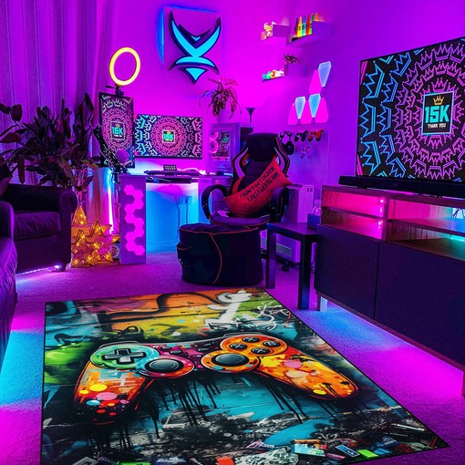 Custom Gaming Rugs for Boys Room with Personalized Area Rug - Image 3