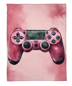 Customizable Video Game Fleece Throw for Teenage Boys, Personalized Gaming Room Decor for Bedroom and Living Room