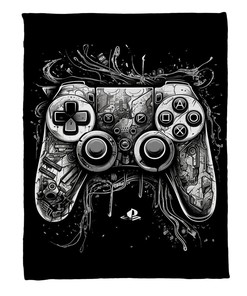 Customizable Video Game Rug for Boys, Personalized Gaming Fleece Blanket for Cozy Nights in
