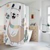 Cute Monkeys Shower Curtain - Happy and Playful Design, Waterproof, Bathroom Decor