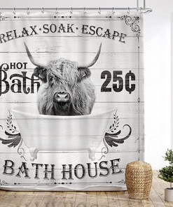 Cute Wooden Board Bubble Bath Shower Curtain for a Playful Bathroom