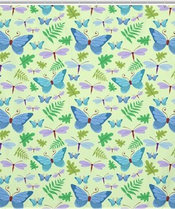 Dragonfly-themed Waterproof Shower Curtain - Bathroom Decoration