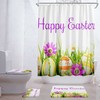 Easter Eggs Flower Grass Shower Curtain for a Spring-Inspired Bathroom