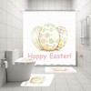 Easter Eggs Rabbit Shower Curtain for a Festive and Colorful Bathroom