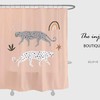 Elegant Gray and White Leopard Shower Curtain - Custom Sizes Available