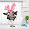 Funny Dog Soldier Wood Plank Fence Shower Curtain - Cute Design, Waterproof, Bathroom Decor
